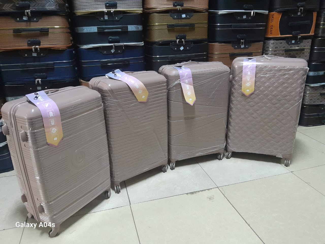Brown Travel Suitcase Set